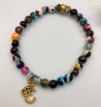 Chavez for Charity Rainbow Agate Bracelet with Om Charm - Matthew Shepard Foundation