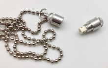 Silver Intention Capsule Ball Chain Necklace - Keep Your Dreams Close To Your Heart