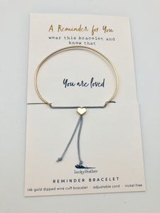Lucky Feather Reminder Bracelet - You Are Loved
