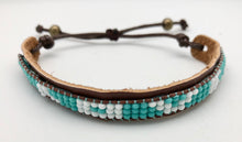 Love Is Project Adjustable Turquoise & White Bead Skinny Love Bracelet (Vegan)
