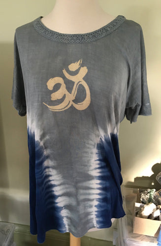 Yak & Yeti Tie Dyed Short Sleeve Om Shirt