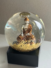 Cool Snow Globes Mini Gold and Silver Buddha Snow Globe