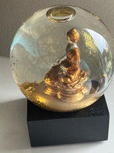 Cool Snow Globes Mini Gold and Silver Buddha Snow Globe