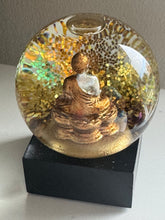 Cool Snow Globes Mini Gold and Silver Buddha Snow Globe