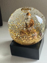 Cool Snow Globes Mini Gold and Silver Buddha Snow Globe
