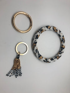 Golden Tassel Seed Bead Key Keeper Bracelet - Fair Trade
