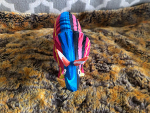 Recycled Flip Flop Sculpture from Kenya - Triceritops