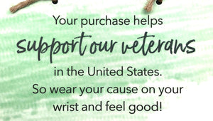World Finds Cause Connection Support Veterans Bracelet Set - Fair Trade