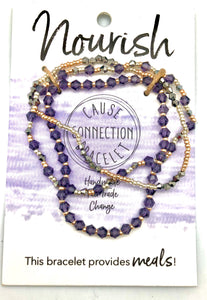 World Finds Cause Connection Feed Children Bracelet Set - Fair Trade
