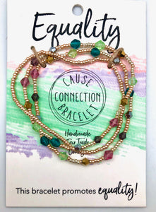 World Finds Cause Connection Equality for All Bracelet Set - Fair Trade