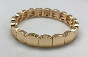 Caryn Lawn Round Tile Gold Bead Bracelet