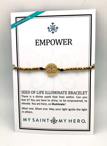 My Saint My Hero Gold Empower Seed of Life Illuminate Bracelet 