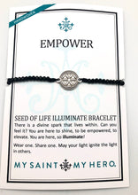 My Saint My Hero Silver Empower Seed of Life Illuminate Bracelet 