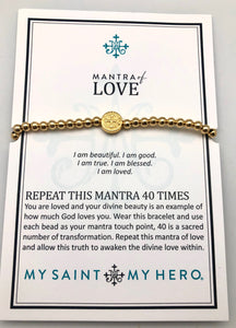 My Saint My Hero Mantra of Love Bracelet 