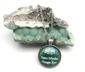 Nam Myoho Renge Kyo Mandala Pendant Necklace