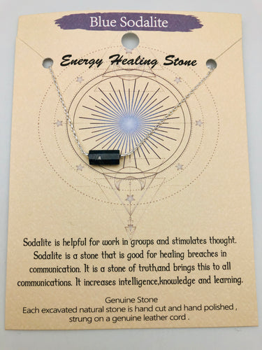 Blue Sodalite Energy Healing Necklace