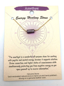 Energy Healing Amethyst Necklace
