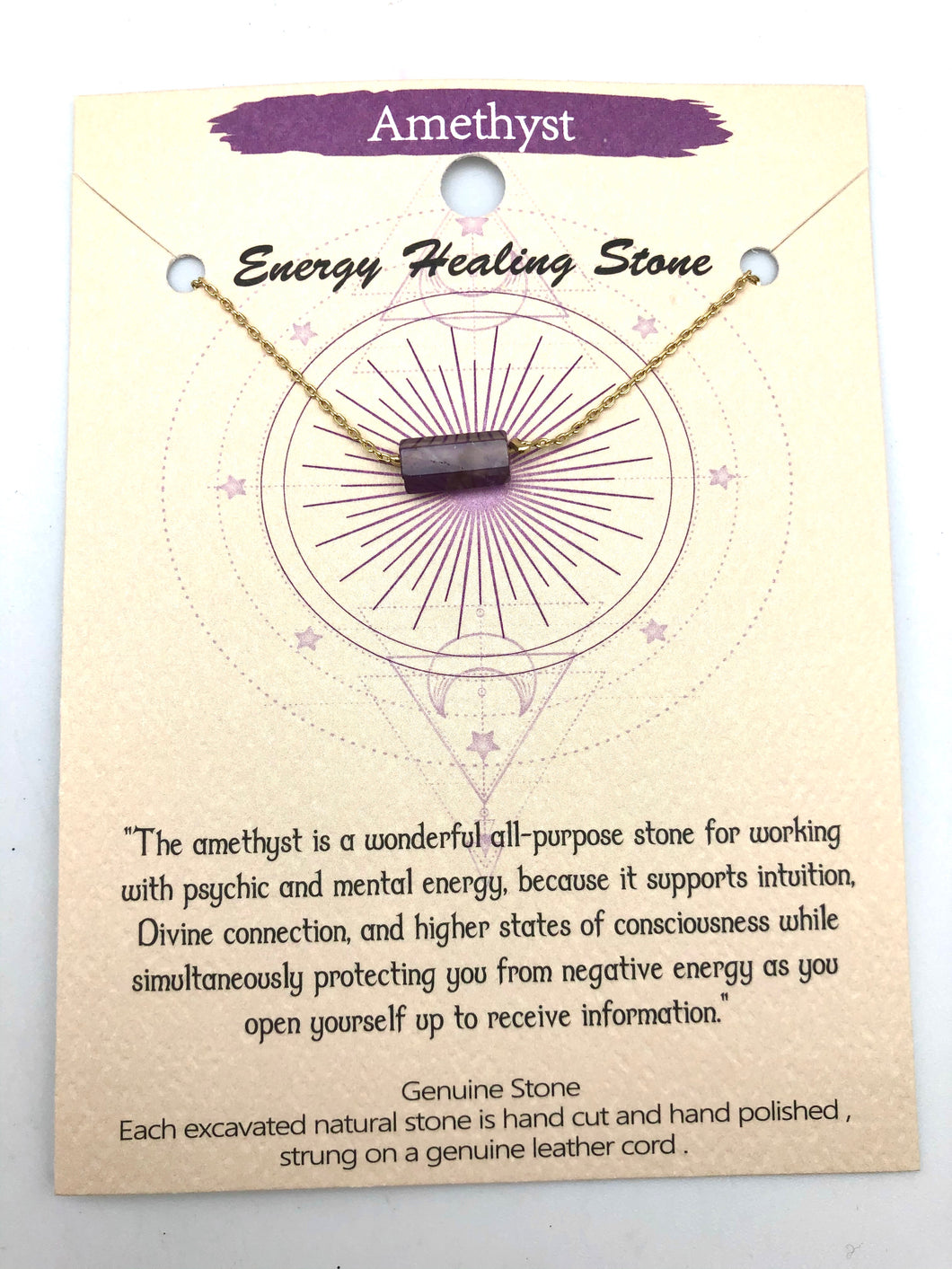 Energy Healing Amethyst Necklace