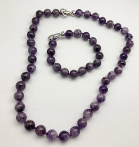 Amethyst tranquility convertible mala necklace and bracelet