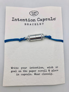Silver Intention Capsule Slip Bracelet - Wear Your Dreams On Your Wrist