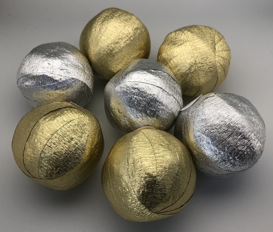 Gold and Silver surprise balls