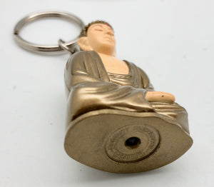 Serene Meditating Buddha Flashlight Key Ring
