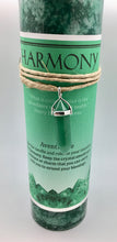 Harmony Affirmation Candle with Double Point Aventurine Crystal