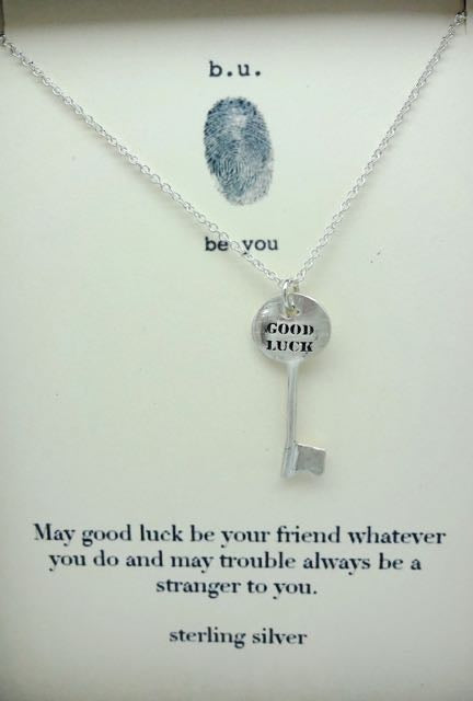 B.U. Good Luck Key Necklace
