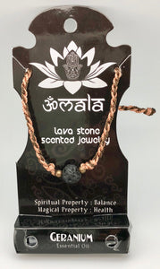 Aromatherapy Lava Stone Slip Bracelet with Germanium Oil - Balance & Health