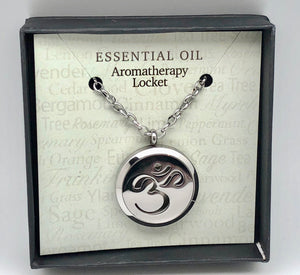 Aromatherapy Magnetic Om Locket Necklace
