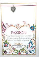 Bitsy Silver Heart Necklace - Passion