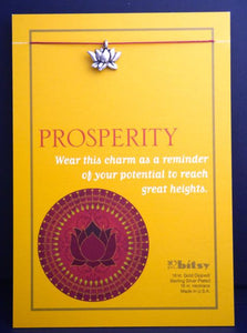 Bitsy Lotus Charm Necklace - Prosperity & Potential