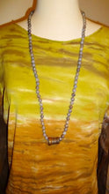 Cheryl Dufault Designs Labradorite Mala Bead Necklace with African Wedding Rings