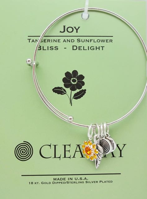 Amazon.com: Luca + Danni Yellow Sunflower Bangle Bracelet For Women -  Silver Tone Petite Size Made in USA : Clothing, Shoes & Jewelry