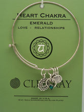 Clea Ray Silver Chakra Symbol Bangle Bracelets