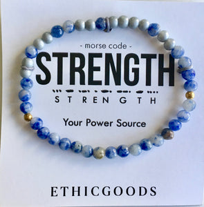 Ethic Goods Morse Code Affirmation Bead Bracelets
