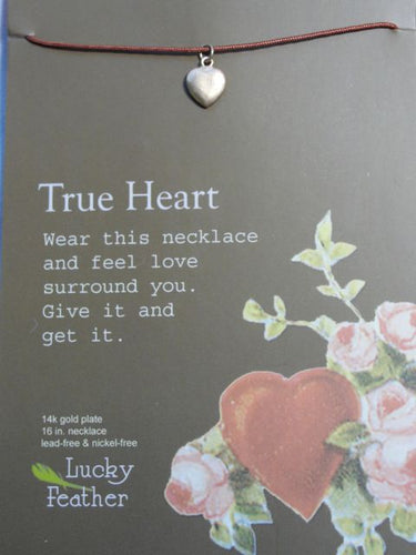 Pretty Moon Jewels True Heart Charm Necklace