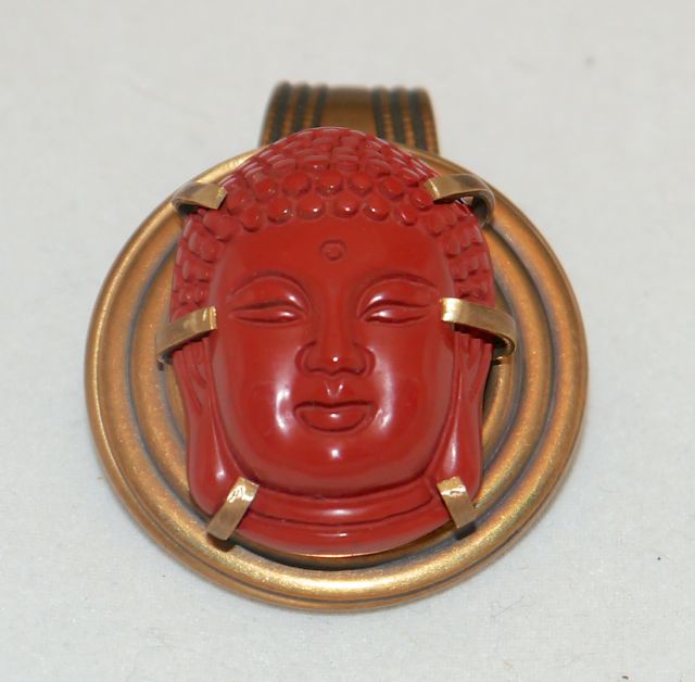 Jan Michaels Buddha Head Necklace Enhancer