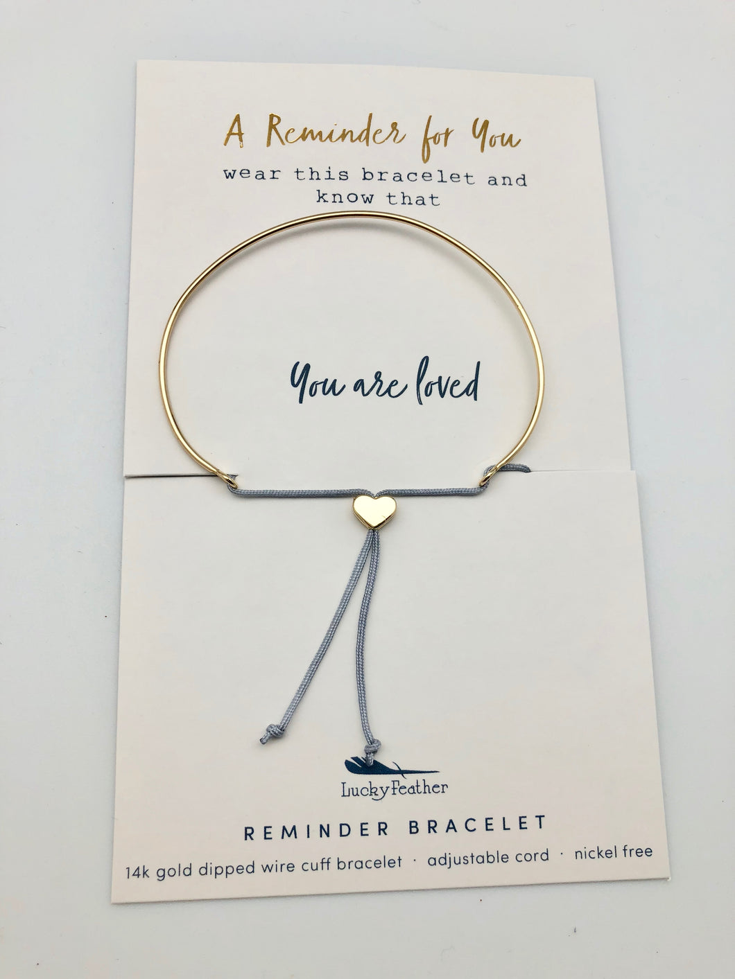 Lucky Feather Reminder Bracelet - You Are Loved