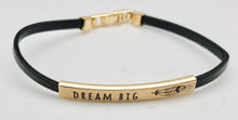 Gold Affirmation Feather Bracelet - Dream Big