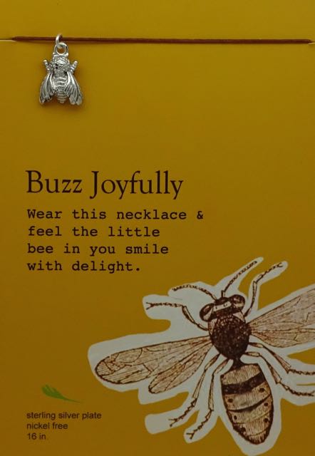 Pretty Moon Jewels Silver Bee Necklace - Buzz Joyfully