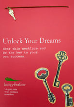 Pretty Moon Jewels Unlock Your Dreams Gold Key Necklace