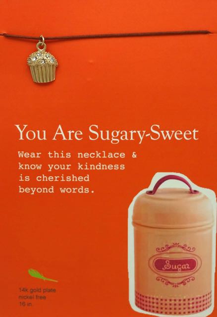 Pretty Moon Jewels You Are Sugary Sweet Gold Cupcake Necklace
