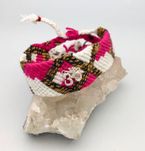 Forever Friends - Guatemalan Woven Cuff Bracelet with Om Charm