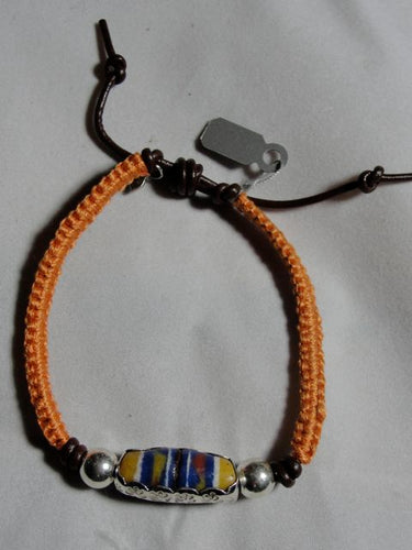 Peyote Bird Mountain Tribal Wisdom Trade Bead Bracelet