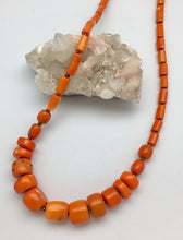 Peyote Bird Radiant Joy Orange Coral Bead Necklace