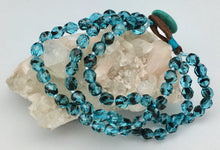 Peyote Bird Clear Vision Three Strand Faceted Blue Crystal Bead Bracelet