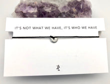 Article 22 Peace Bomb Mantra Bracelet - It's Not What We Have It's Who We Have
