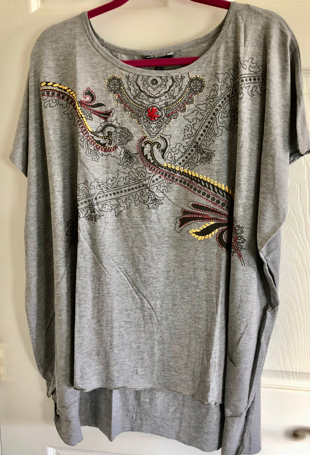 Yak & Yeti Tie-Dye Hand Stitched Mandala Over-Size Tunic