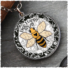 Spirit Lala Reversible Necklace with Bee Happy Bring Your Own Sunshine Charm